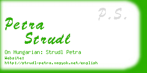 petra strudl business card